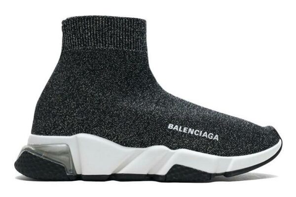 Balenciaga Speed Clear Sole Sneaker "Black Silver"