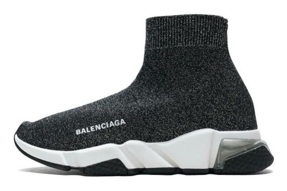 Balenciaga Speed Clear Sole Sneaker "Black Silver"