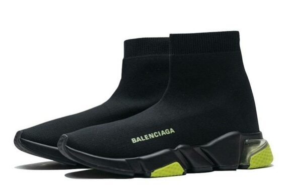 Balenciaga Speed Clear Sole "Black/Yellow Fluo"