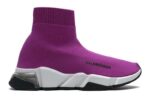 Balenciaga Speed Clear Sole "Fuchsia White"