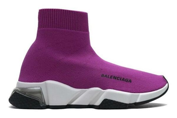 Balenciaga Speed Clear Sole "Fuchsia White"