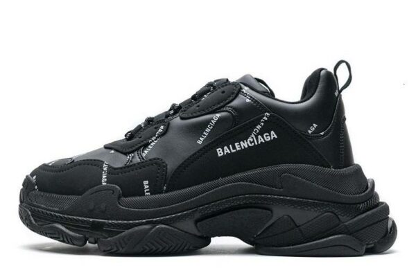 Balenciaga Triple S Allover Logo "Black"