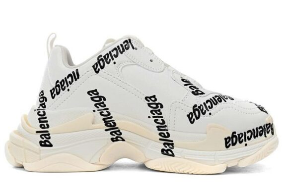 Balenciaga Triple S WMNS Logotype Sneaker "White"