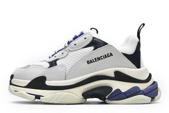 Balenciaga Triple S “White Dark Blue”