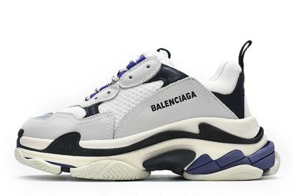 Balenciaga Triple S White Dark Blue 534217W09E19000