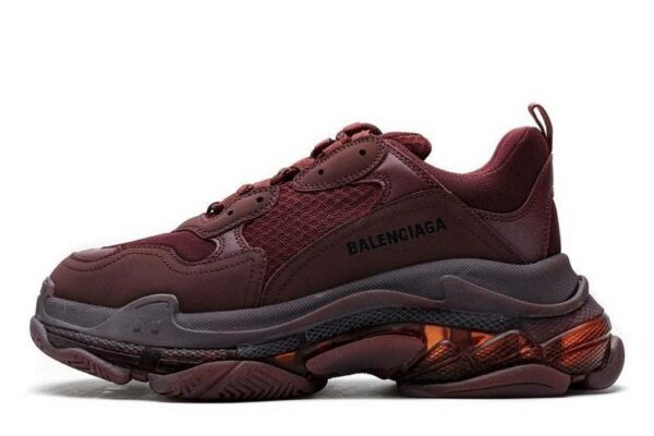 Balenciaga Triple S Clear Sole "Red Wine"