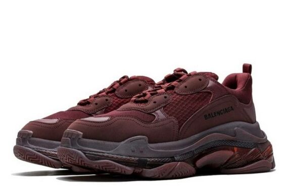 Balenciaga Triple S Clear Sole "Red Wine"
