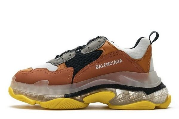 Balenciaga Triple S Clear Sole "Black Orange"