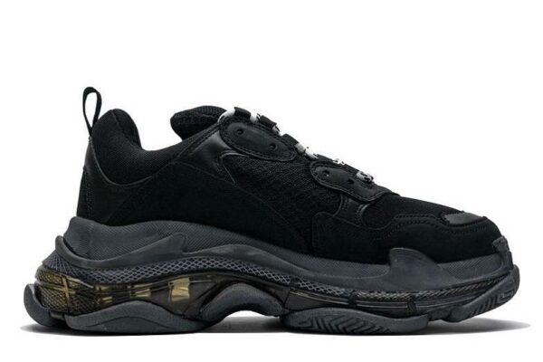 Balenciaga Triple S Clear Sole Black 541624W09O11000