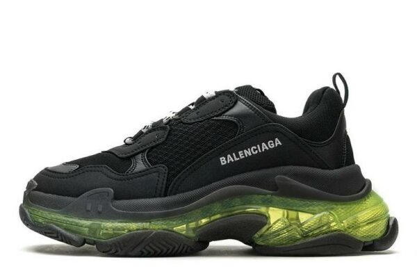 Balenciaga Triple S Clear Sole "Black Green"