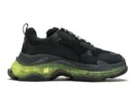 Balenciaga Triple S Clear Sole "Black Green"