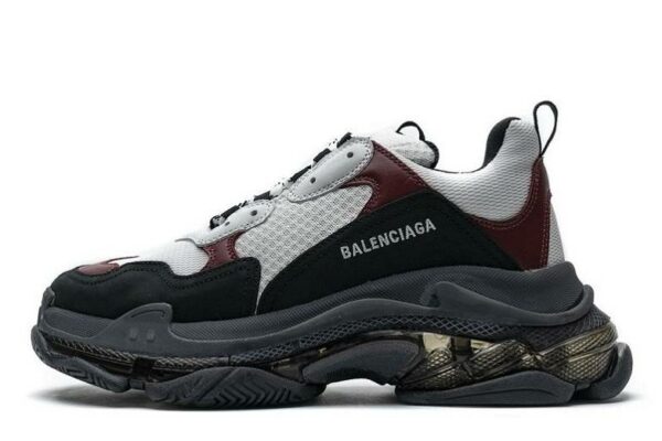 Balenciaga Triple S Clear Sole "Black Brown Red"