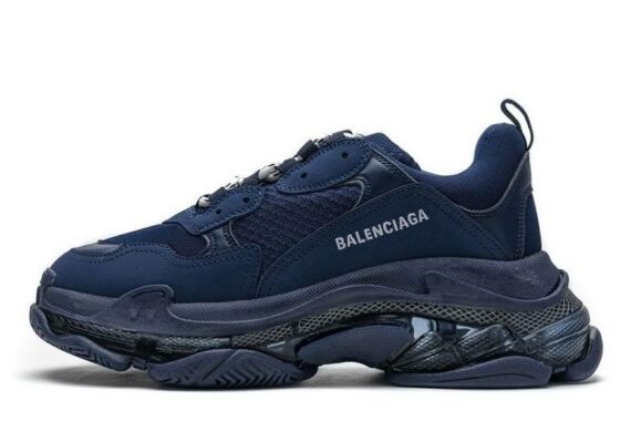 Balenciaga Triple S Clear Sole "Dark Blue"