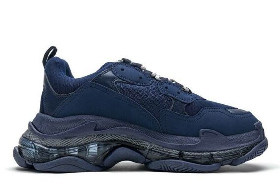 Balenciaga Triple S Clear Sole "Dark Blue"