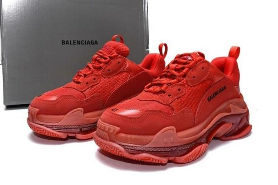 Balenciaga Triple S Clear Sole “Dark Red”