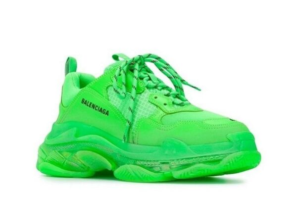 Balenciaga Triple S Clear Sole Fluo Green 541624W09OL3801