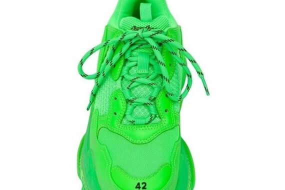 Balenciaga Triple S Clear Sole "Fluo Green"