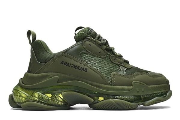 Balenciaga Triple S Clear Sole Dark Green 541624W2GA12325