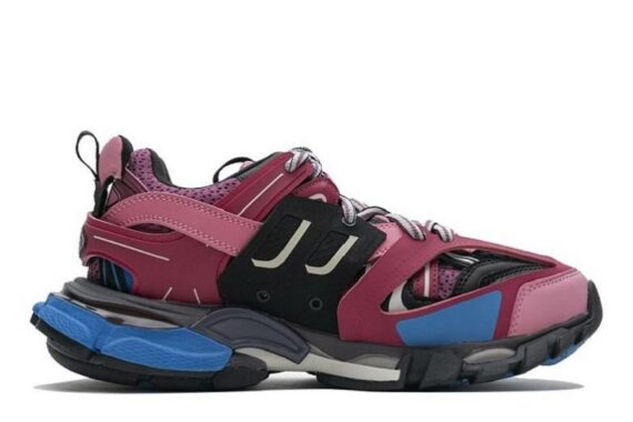 Balenciaga Tess S. "Black Purplish Red"