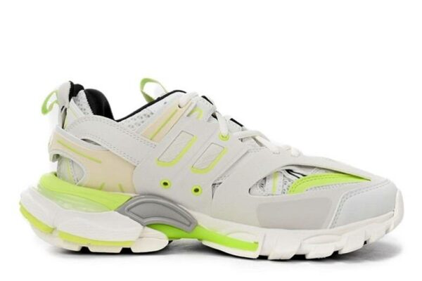 Balenciaga Track Worn Out In White Fluo Yellow 542436W3NU27660