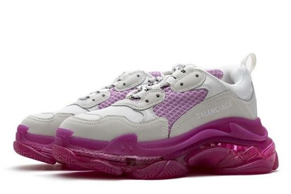 Balenciaga Triple S Clear Sole "White Pink"
