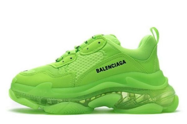 Balenciaga Triple S Clear Sole "Fluorescent Green"