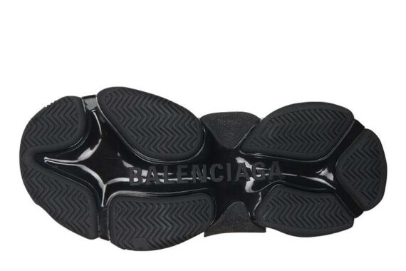 Balenciaga Triple S Clear Sole "Black Silver"