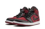 Jordan 1 “Banned Grm Red Black” Mid