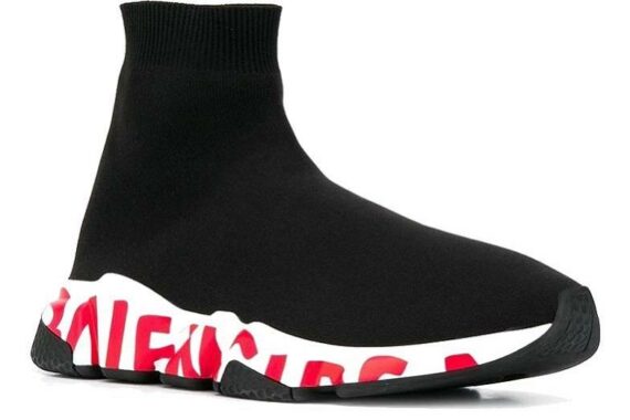 Balenciaga Speed Trainer "Graffiti - Black Red"