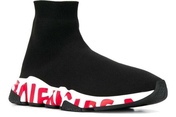 Balenciaga Speed Trainer Graffiti - Black Red 605972W05GE