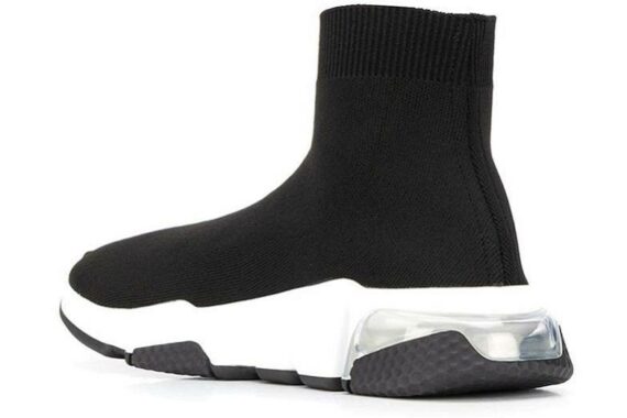 Balenciaga Speed Light Clear Sole "Black & White“