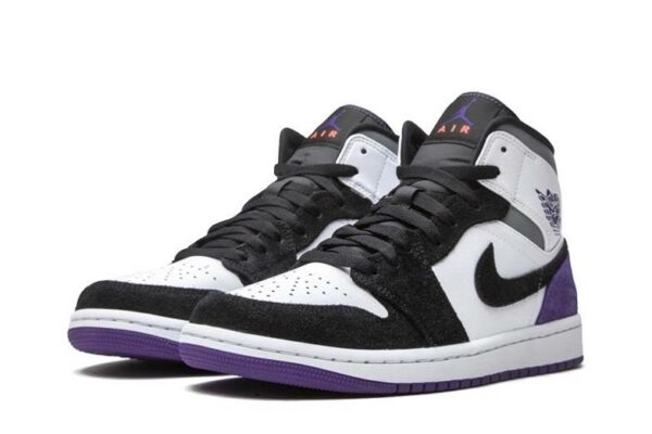 Air Jordan 1 Mid Court Purple Suede 852542-105