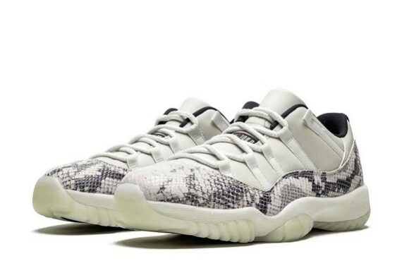 Air Jordan 11 Retro Low "Light Bone Snakeskin"