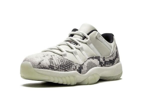 Air Jordan 11 Retro Low "Light Bone Snakeskin"