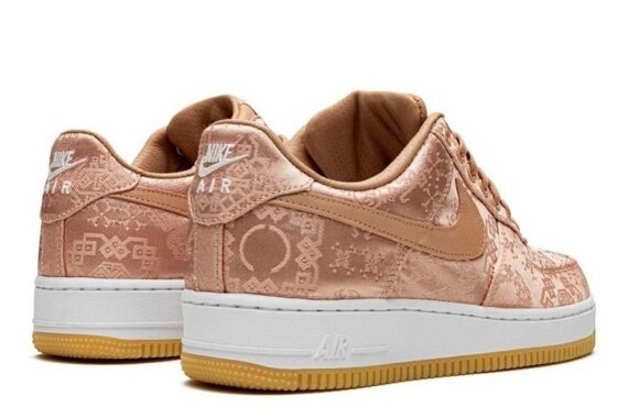 Replica CLOT x Air Force 1 Low Premium “Rose Gold Silk”