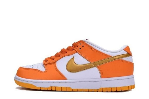 Nike Dunk Low "White/Orange Blaze-Gold"