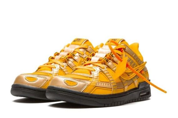 Off-White x Air Rubber Dunk "University Gold"