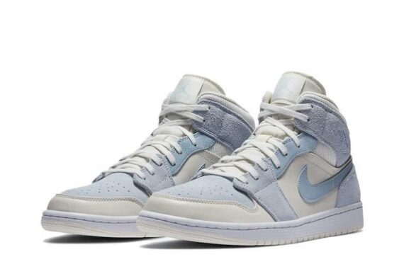 Air Jordan 1 "Sail Light Blue" Mid SE