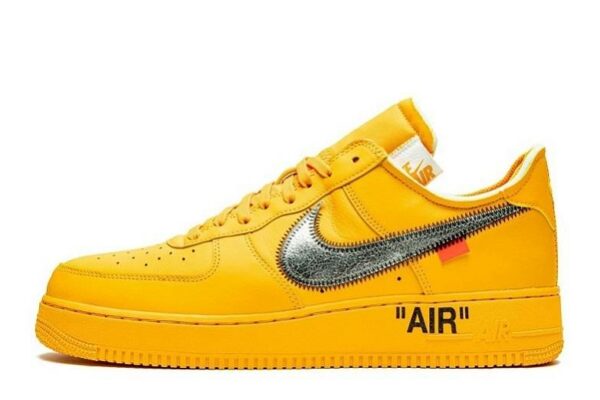 Off-White x Air Force 1 Low "Lemonade" “University Gold”