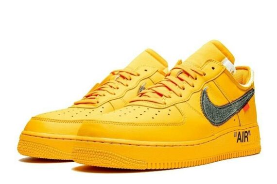 Off-White x Air Force 1 Low "Lemonade" “University Gold”