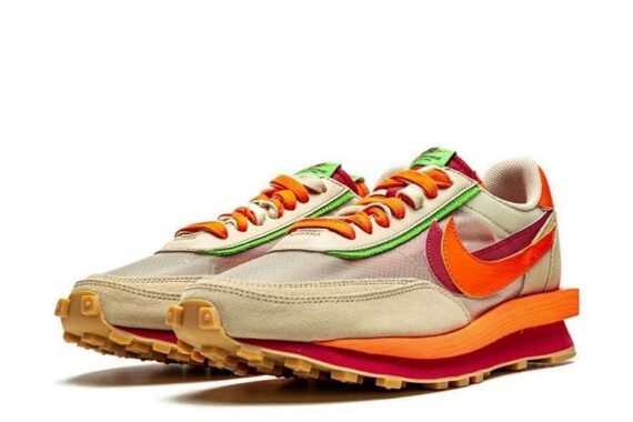 Clot x Sacai x Nike LDWaffle "Orange Blaze"