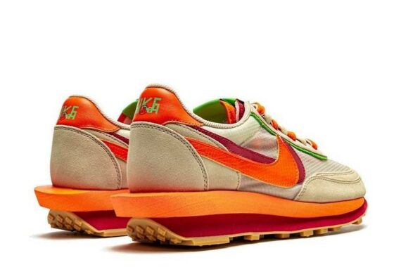 Clot x Sacai x Nike LDWaffle "Orange Blaze"