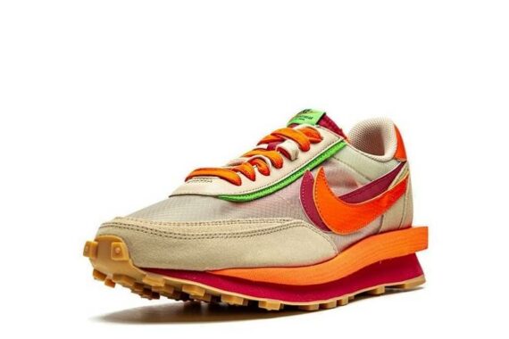 Clot x Sacai x Nike LDWaffle "Orange Blaze"