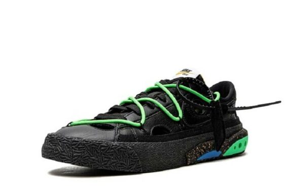 Off-White x Blazer Low "Black Electro Green"