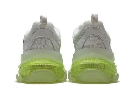 Balenciaga Triple S Clear Sole "White Green"