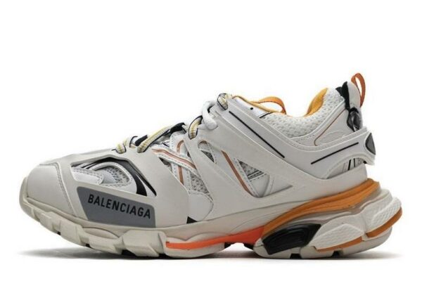 Balenciaga Tess S. LED "White Orange"