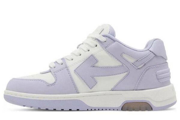 Off-White Out Of Office OOO Calf Leather White Lilac WMNS OWIA259F22LEA0010136