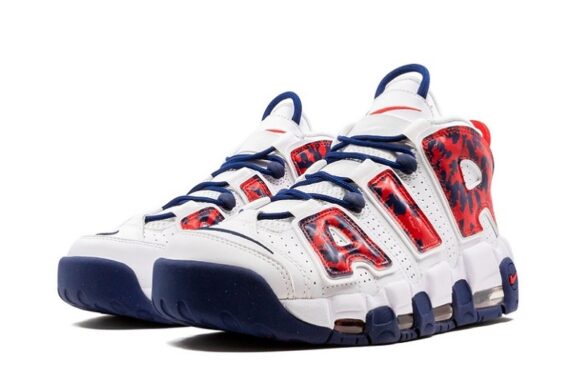 Air More Uptempo "Red Navy Camo"