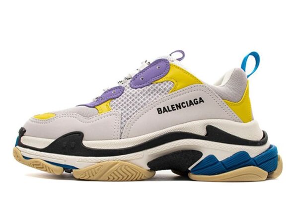 Balenciaga Triple S Retro Sneakers "Trend Purple/Yellow"