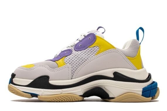 Balenciaga Triple S Retro Sneakers "Trend Purple/Yellow"